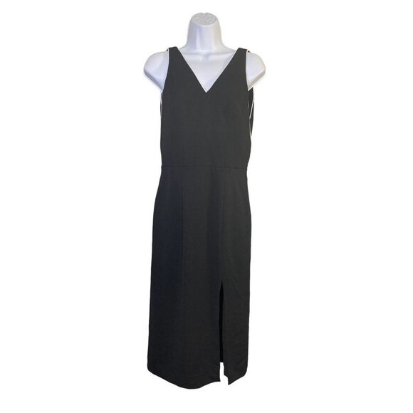 Dress The Population Womens Gianna Little Black Sheath Dress V-neck Size Small - Picture 2 of 8